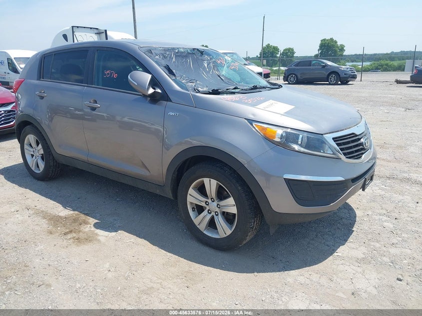 2013 Kia Sportage VIN KNDPBCA21D7494585 IAAI salvage auction — FRONT END, Salvage Title, sold $1,850 on 2026-07-29 (photo 1)