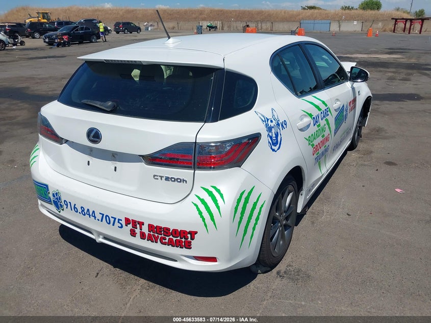 2012 Lexus Ct VIN JTHKD5BH5C2092842 IAAI salvage auction — FRONT END, Salvage Title, sold $3,250 on 2026-07-29 (photo 4)