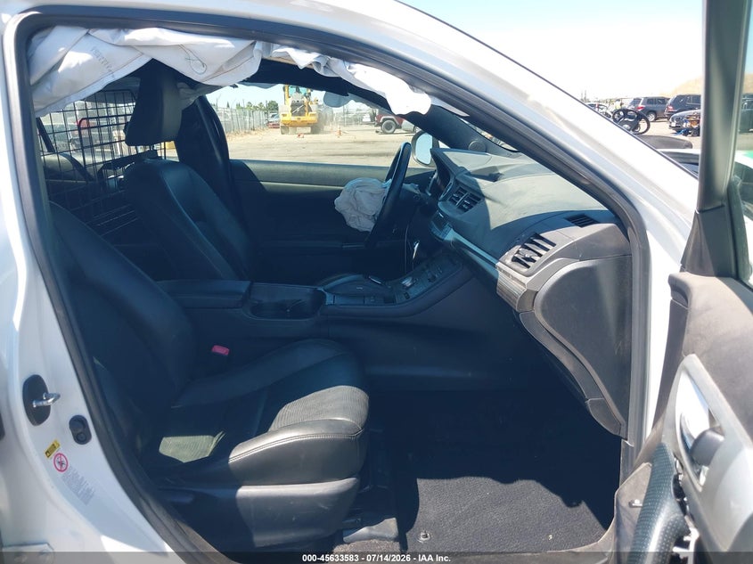 2012 Lexus Ct VIN JTHKD5BH5C2092842 IAAI salvage auction — FRONT END, Salvage Title, sold $3,250 on 2026-07-29 (photo 5)