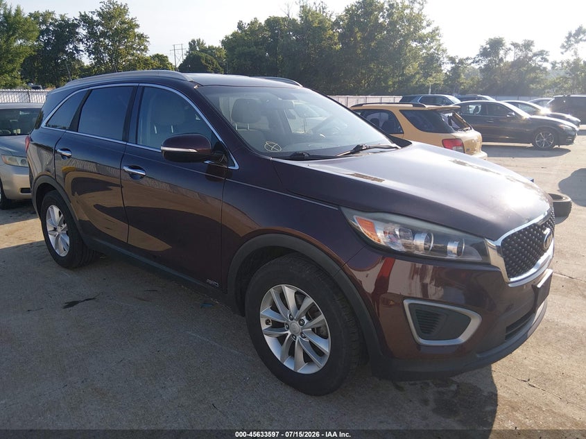 2016 Kia Sorento VIN 5XYPGDA38GG127643 IAAI salvage auction — NORMAL WEAR, Clear (Missouri), sold $125 on 2026-07-28 (photo 1)