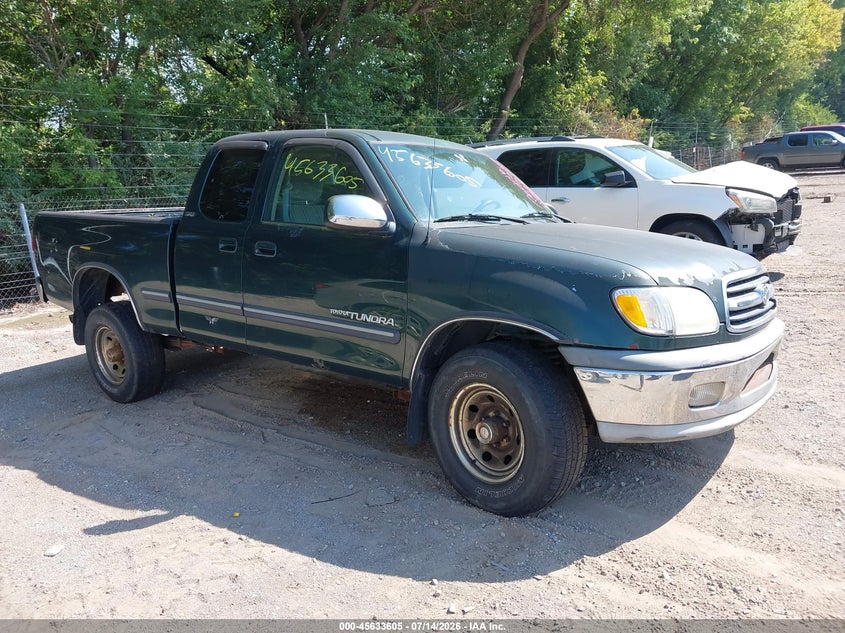 2000 Toyota Tundra VIN 5TBBT4418YS122116 IAAI salvage auction — NORMAL WEAR, Clear (Indiana), sold $300 on 2026-07-29 (photo 1)