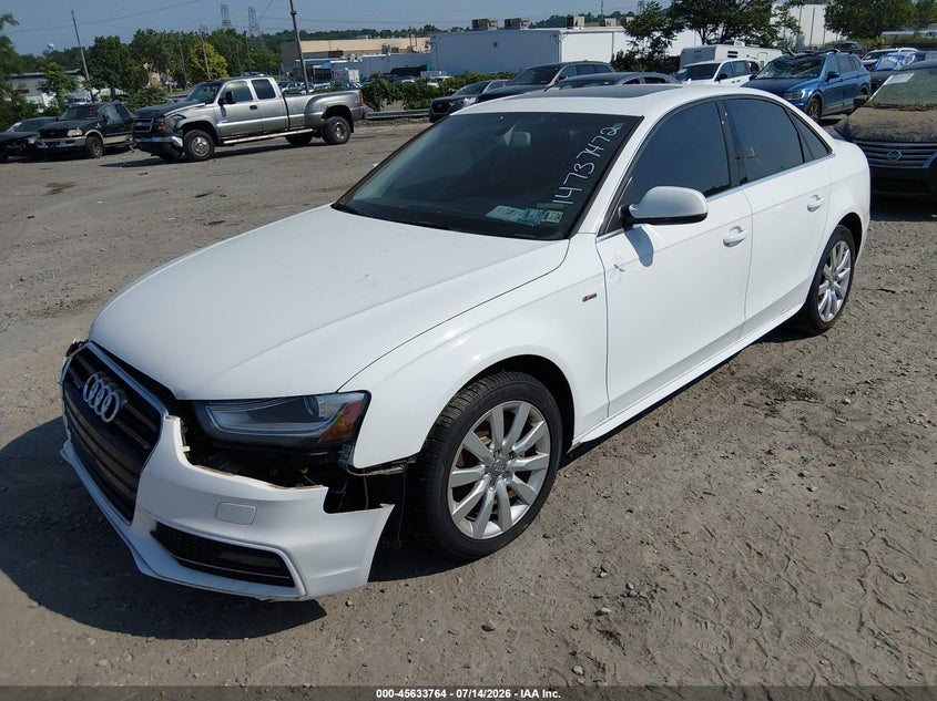 2015 Audi A4 VIN WAUBFAFLXFN012311 IAAI salvage auction — NORMAL WEAR, Clear (Pennsylvania), sold $1,450 on 2026-07-24 (photo 2)