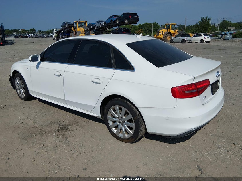 2015 Audi A4 VIN WAUBFAFLXFN012311 IAAI salvage auction — NORMAL WEAR, Clear (Pennsylvania), sold $1,450 on 2026-07-24 (photo 3)