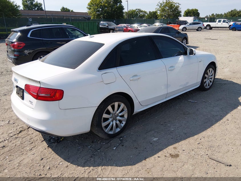 2015 Audi A4 VIN WAUBFAFLXFN012311 IAAI salvage auction — NORMAL WEAR, Clear (Pennsylvania), sold $1,450 on 2026-07-24 (photo 4)