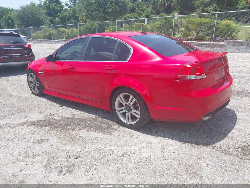 2008 Pontiac G8 VIN 6G2ER57798L144403 IAAI salvage auction — LEFT FRONT, Clear (Florida), sold $1,075 on 2026-07-30 (photo 3)