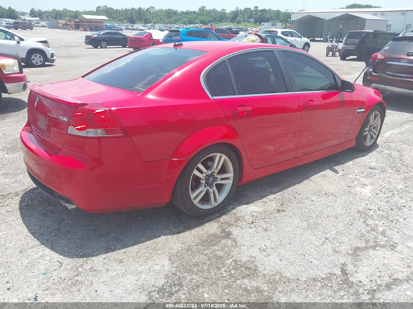 2008 Pontiac G8 VIN 6G2ER57798L144403 IAAI salvage auction — LEFT FRONT, Clear (Florida), sold $1,075 on 2026-07-30 (photo 4)