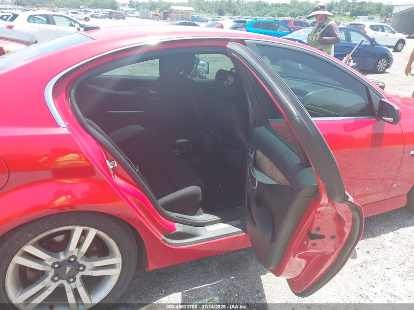 2008 Pontiac G8 VIN 6G2ER57798L144403 IAAI salvage auction — LEFT FRONT, Clear (Florida), sold $1,075 on 2026-07-30 (photo 8)