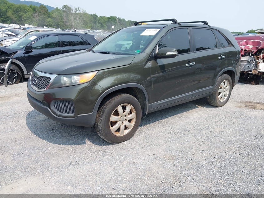 2013 Kia Sorento VIN 5XYKT3A14DG332709 IAAI salvage auction — NORMAL WEAR, Clear (Virginia), sold $1,100 on 2026-07-28 (photo 2)