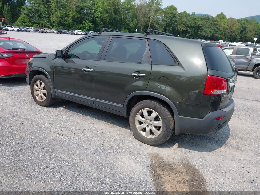 2013 Kia Sorento VIN 5XYKT3A14DG332709 IAAI salvage auction — NORMAL WEAR, Clear (Virginia), sold $1,100 on 2026-07-28 (photo 3)