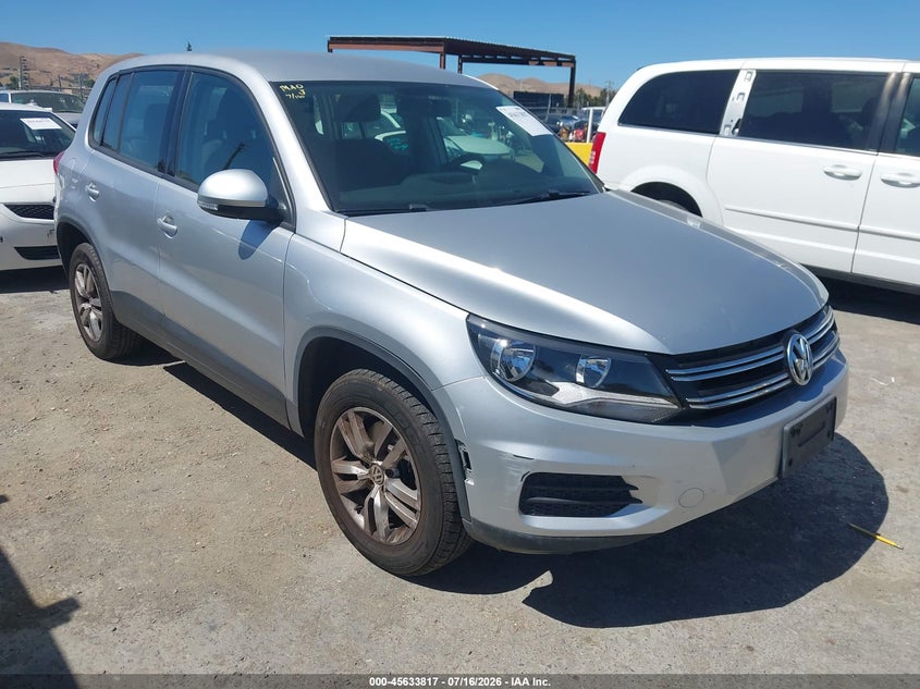 2014 Volkswagen Tiguan VIN WVGAV3AX6EW534865 IAAI salvage auction — NORMAL WEAR, Clear - Dealer Only (California), sold $600 on 2026-07-30 (photo 1)