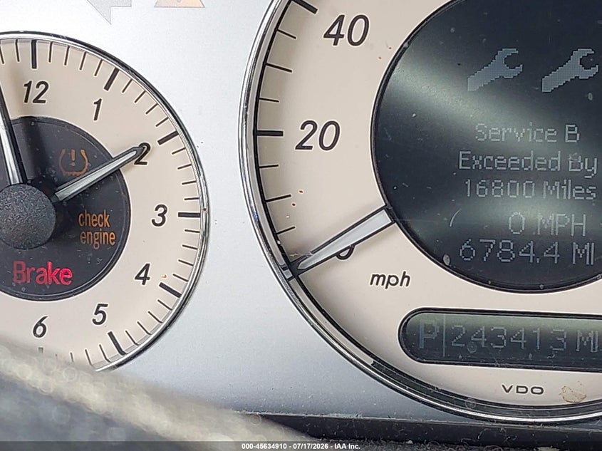 2008 Mercedes-benz Clk-class VIN WDBTJ56H58F244772 IAAI salvage auction — NORMAL WEAR, Clear-Dealer Only (Montana), sold $425 on 2026-08-17 (photo 7)