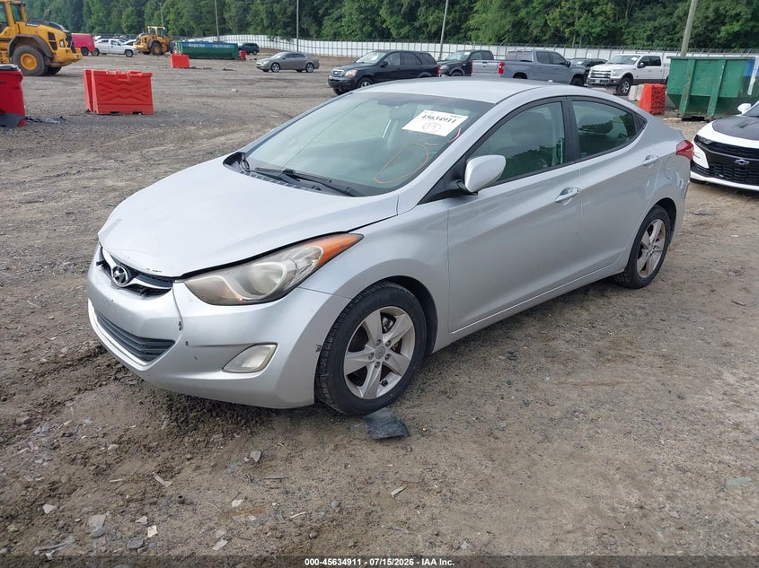 2012 Hyundai Elantra VIN KMHDH4AE8CU208082 IAAI salvage auction — REAR END, Clear (Georgia), sold $675 on 2026-07-23 (photo 2)