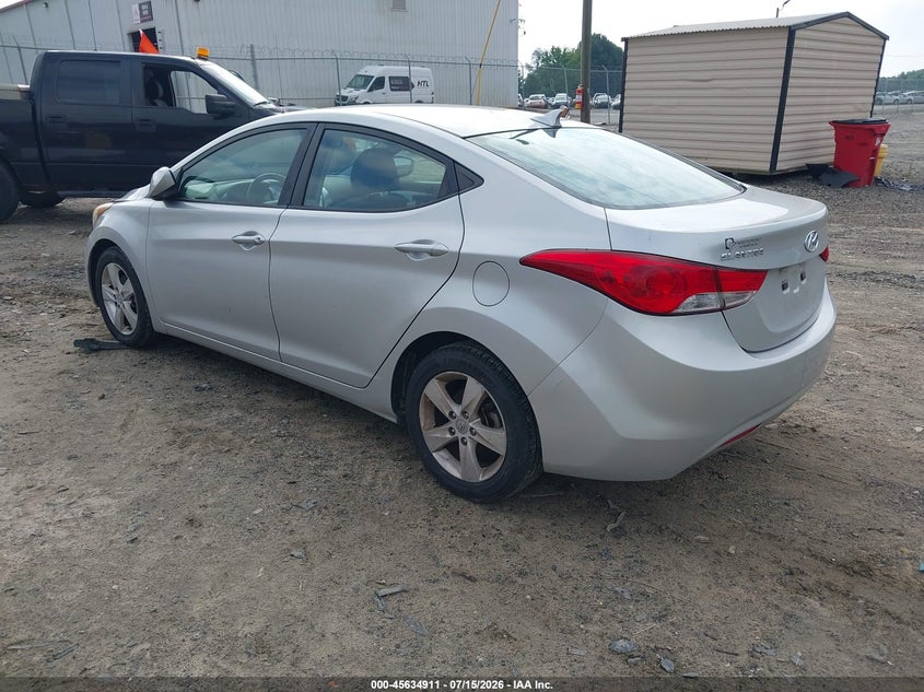2012 Hyundai Elantra VIN KMHDH4AE8CU208082 IAAI salvage auction — REAR END, Clear (Georgia), sold $675 on 2026-07-23 (photo 3)