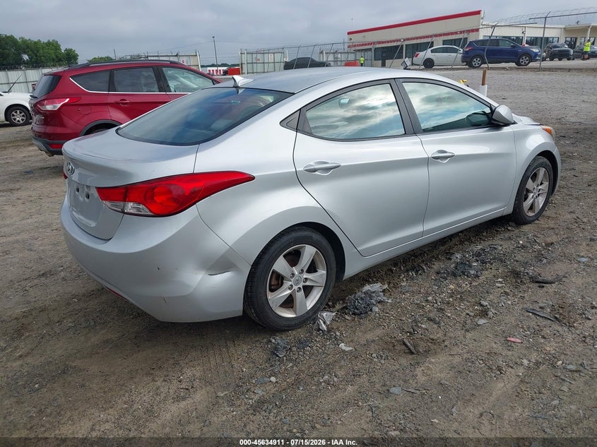 2012 Hyundai Elantra VIN KMHDH4AE8CU208082 IAAI salvage auction — REAR END, Clear (Georgia), sold $675 on 2026-07-23 (photo 4)