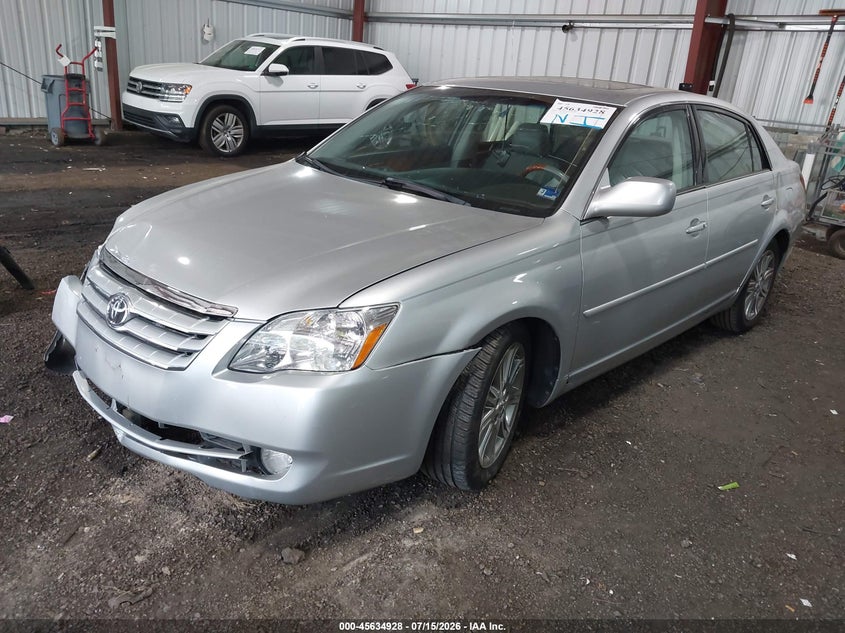 2007 Toyota Avalon VIN 4T1BK36B37U226013 IAAI salvage auction — FRONT & REAR, Clear (Virginia), sold $675 on 2026-08-05 (photo 2)