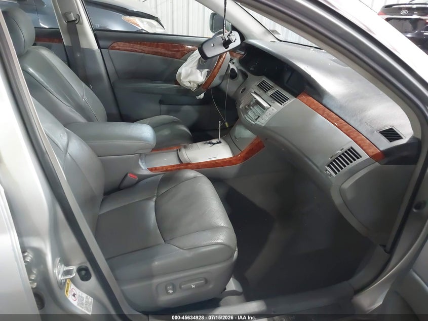 2007 Toyota Avalon VIN 4T1BK36B37U226013 IAAI salvage auction — FRONT & REAR, Clear (Virginia), sold $675 on 2026-08-05 (photo 5)