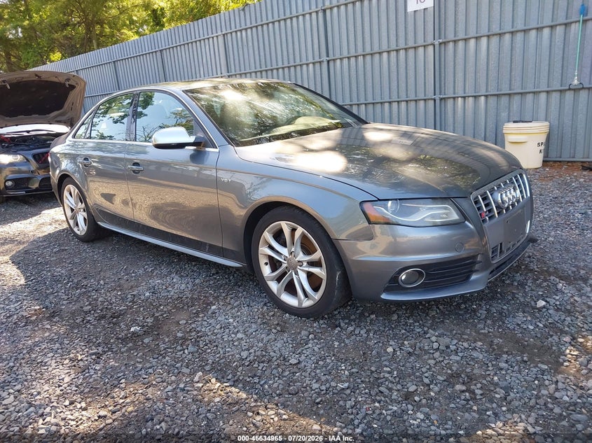 2012 Audi S4 VIN WAUBGAFL1CA081176 IAAI salvage auction — NORMAL WEAR, Clear (New Jersey), sold $25 on 2026-07-29 (photo 1)