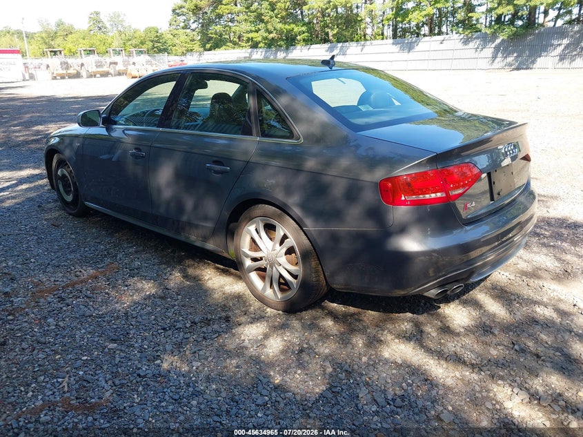 2012 Audi S4 VIN WAUBGAFL1CA081176 IAAI salvage auction — NORMAL WEAR, Clear (New Jersey), sold $25 on 2026-07-29 (photo 3)