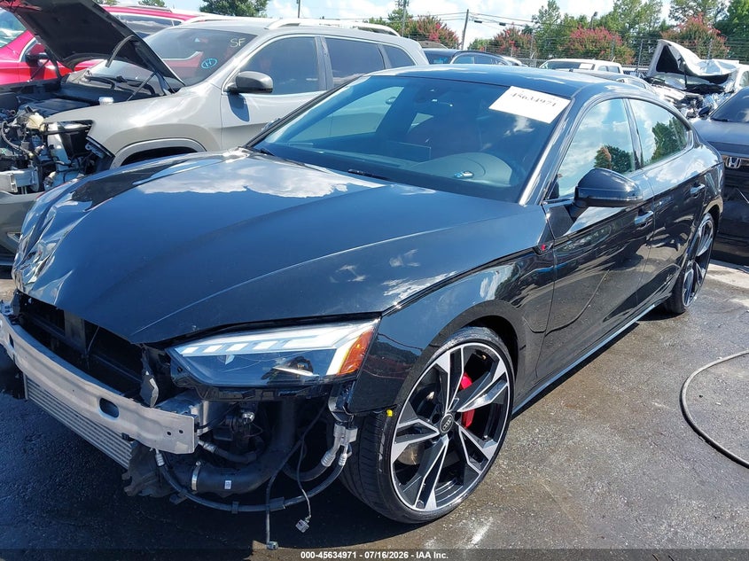 2023 Audi S5 VIN WAUB4CF51PA009566 IAAI salvage auction — FRONT END, Salvage (North Carolina), sold $25,300 on 2026-08-29 (photo 2)