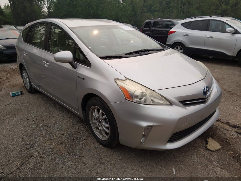 2013 Toyota Prius v VIN JTDZN3EU8D3193668 IAAI salvage auction — LEFT FRONT, Salvage (Ohio), sold $1,850 on 2026-07-28 (photo 1)