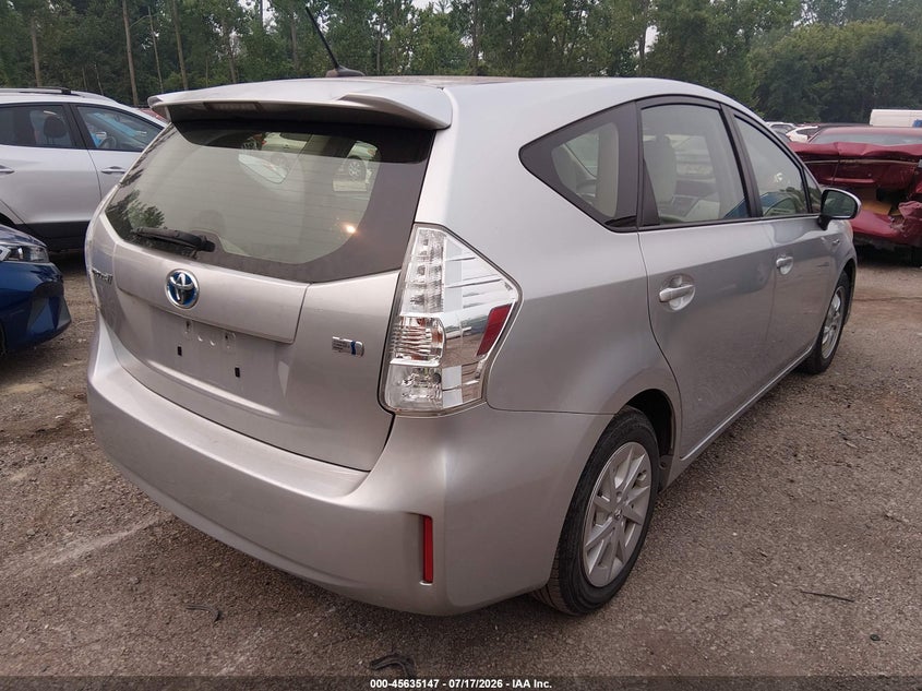 2013 Toyota Prius v VIN JTDZN3EU8D3193668 IAAI salvage auction — LEFT FRONT, Salvage (Ohio), sold $1,850 on 2026-07-28 (photo 4)