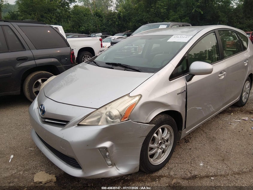 2013 Toyota Prius v VIN JTDZN3EU8D3193668 IAAI salvage auction — LEFT FRONT, Salvage (Ohio), sold $1,850 on 2026-07-28 (photo 6)
