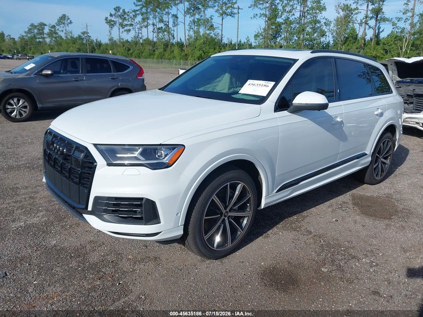 2021 Audi Q7 VIN WA1LXAF77MD041012 IAAI salvage auction — SIDE, Wait Title, sold $16,500 on 2026-08-26 (photo 2)