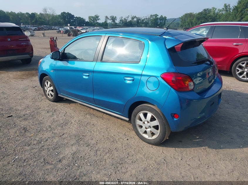 2015 Mitsubishi Mirage VIN ML32A4HJ3FH002493 IAAI salvage auction — ROOF, Salvage (Ohio), sold $500 on 2026-07-24 (photo 3)