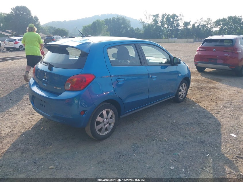 2015 Mitsubishi Mirage VIN ML32A4HJ3FH002493 IAAI salvage auction — ROOF, Salvage (Ohio), sold $500 on 2026-07-24 (photo 4)