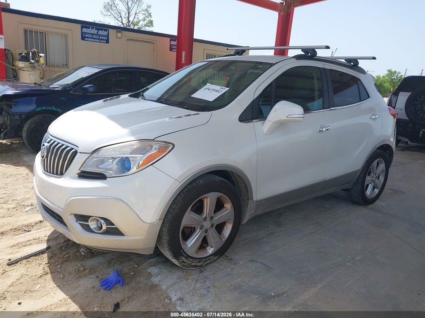 2015 Buick Encore VIN KL4CJBSB4FB113543 IAAI salvage auction — NORMAL WEAR, Salvage Title, sold $350 on 2026-07-28 (photo 2)