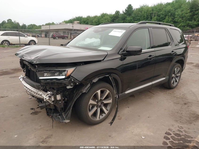 2025 Honda Pilot VIN 5FNYG1H85SB040352 IAAI salvage auction — FRONT END, Salvage Title, sold $14,400 on 2026-10-01 (photo 2)