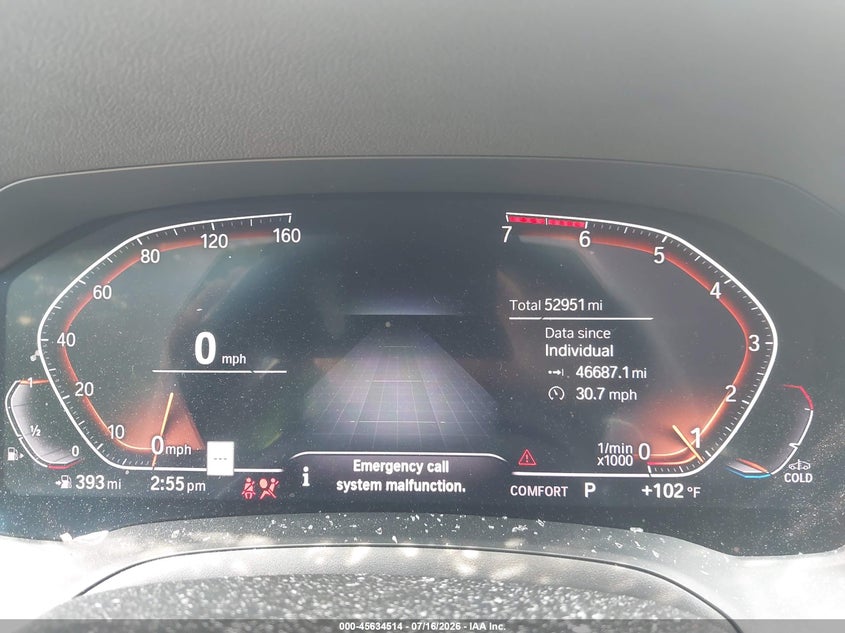 2020 BMW 3er VIN 3MW5R7J02L8B40383 IAAI salvage auction — FRONT END, Salvage Title, sold $11,500 on 2026-08-25 (photo 7)
