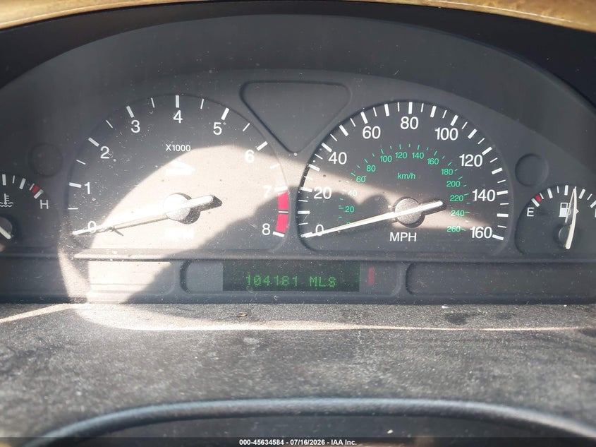 2000 Jaguar S type VIN SAJDA01D8YGL21675 IAAI salvage auction — LEFT FRONT, Salvage (Pennsylvania), sold $325 on 2026-07-26 (photo 7)