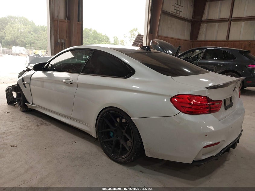 2017 BMW M4 VIN WBS3R9C52HK709083 IAAI salvage auction — FRONT & REAR, Salvage Title, sold $7,600 on 2026-07-29 (photo 3)