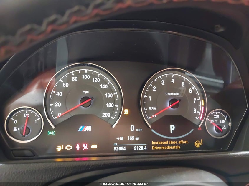 2017 BMW M4 VIN WBS3R9C52HK709083 IAAI salvage auction — FRONT & REAR, Salvage Title, sold $7,600 on 2026-07-29 (photo 7)