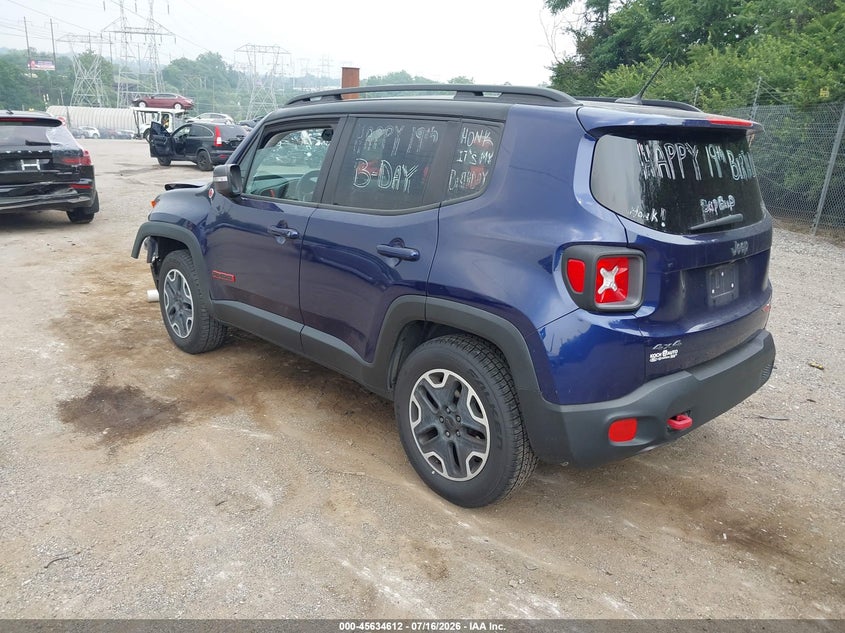 2016 Jeep Renegade VIN ZACCJBCT0GPC75917 IAAI salvage auction — LEFT FRONT, Salvage (Pennsylvania), sold $575 on 2026-07-24 (photo 3)