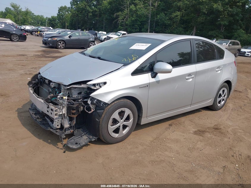 2014 Toyota Prius VIN JTDKN3DU5E1766557 IAAI salvage auction — FRONT END, Salvage - 75% Or Less (Maryland), sold $1,350 on 2026-07-29 (photo 2)