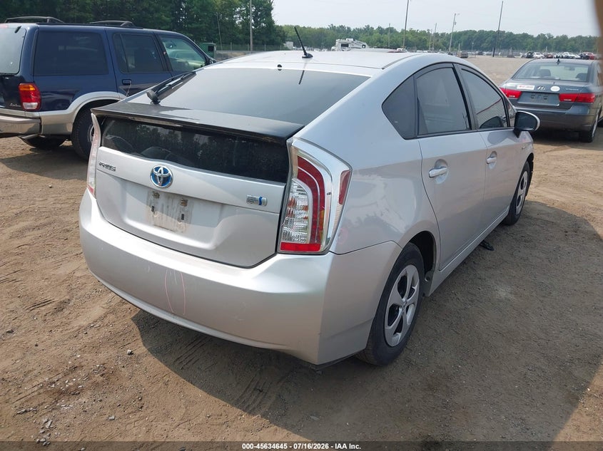 2014 Toyota Prius VIN JTDKN3DU5E1766557 IAAI salvage auction — FRONT END, Salvage - 75% Or Less (Maryland), sold $1,350 on 2026-07-29 (photo 4)