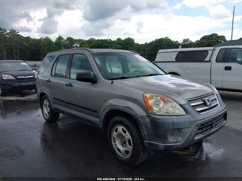 2005 Honda Cr-v VIN JHLRD68515C009314 IAAI salvage auction — NORMAL WEAR, Clear (Georgia), sold $1,050 on 2026-07-29 (photo 1)