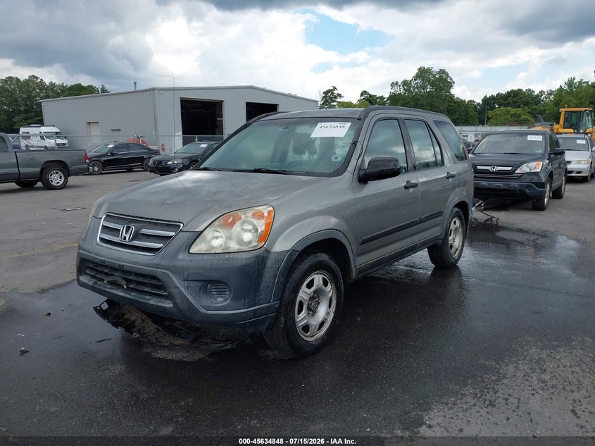 2005 Honda Cr-v VIN JHLRD68515C009314 IAAI salvage auction — NORMAL WEAR, Clear (Georgia), sold $1,050 on 2026-07-29 (photo 2)