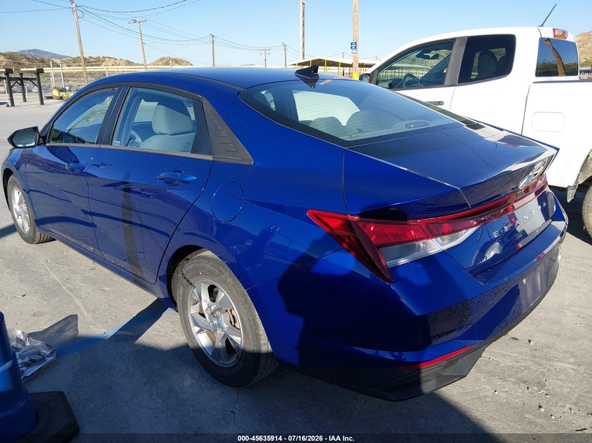 2021 Hyundai Elantra VIN 5NPLL4AGXMH048721 IAAI salvage auction — NORMAL WEAR, Sf97 (California), sold $14,550 on 2026-08-25 (photo 3)
