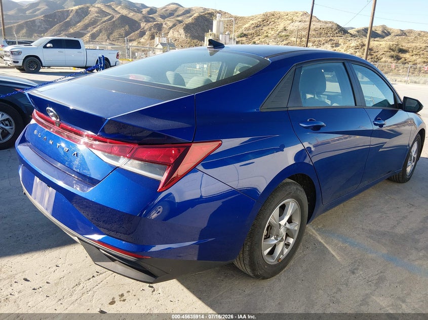 2021 Hyundai Elantra VIN 5NPLL4AGXMH048721 IAAI salvage auction — NORMAL WEAR, Sf97 (California), sold $14,550 on 2026-08-25 (photo 4)