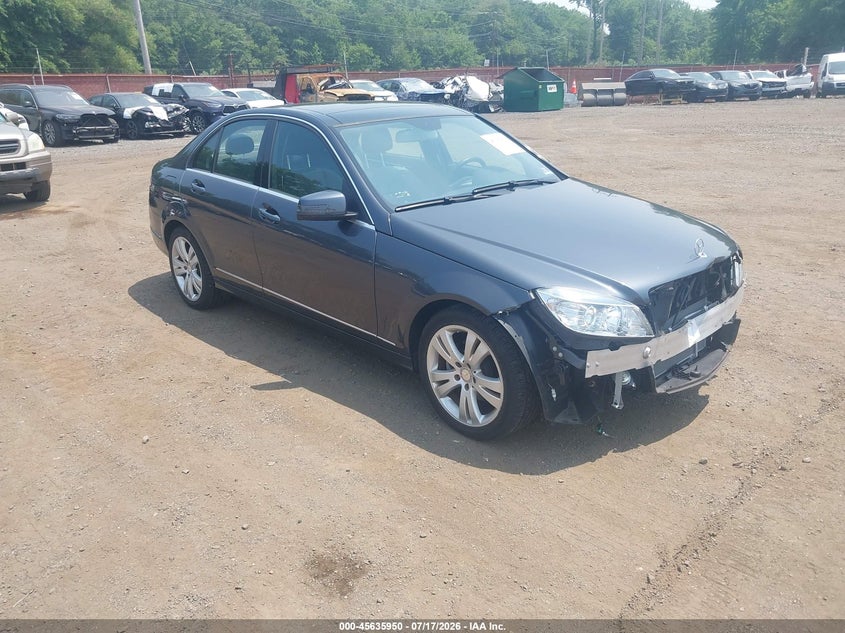2011 Mercedes-benz C class VIN WDDGF8BB8BR143017 IAAI salvage auction — FRONT END, Salvage (Idaho), sold $1,100 on 2026-08-05 (photo 1)