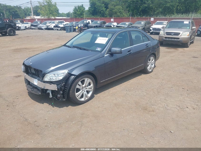 2011 Mercedes-benz C class VIN WDDGF8BB8BR143017 IAAI salvage auction — FRONT END, Salvage (Idaho), sold $1,100 on 2026-08-05 (photo 2)