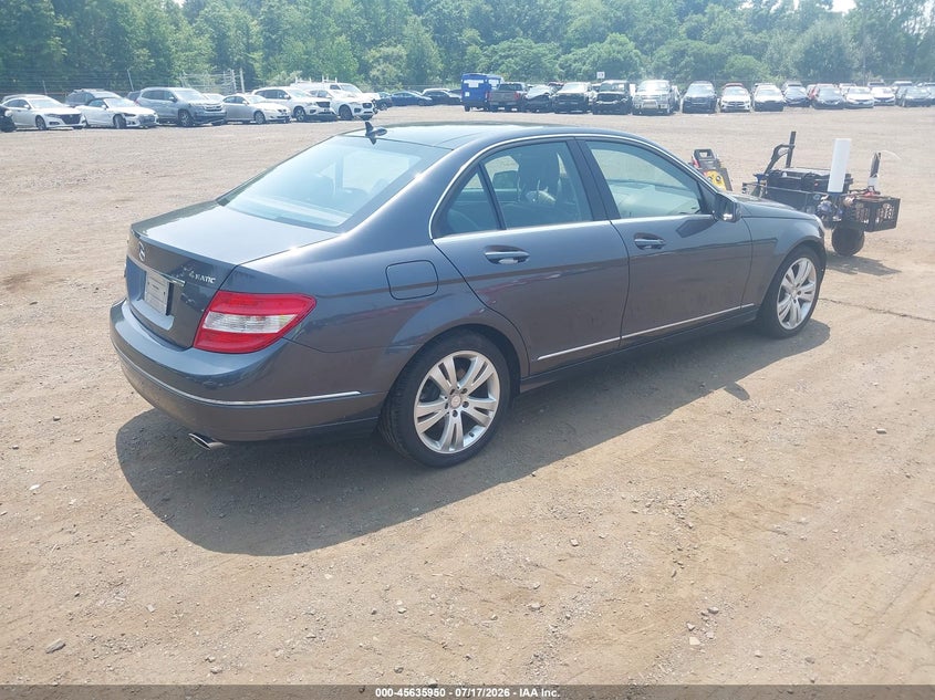 2011 Mercedes-benz C class VIN WDDGF8BB8BR143017 IAAI salvage auction — FRONT END, Salvage (Idaho), sold $1,100 on 2026-08-05 (photo 4)