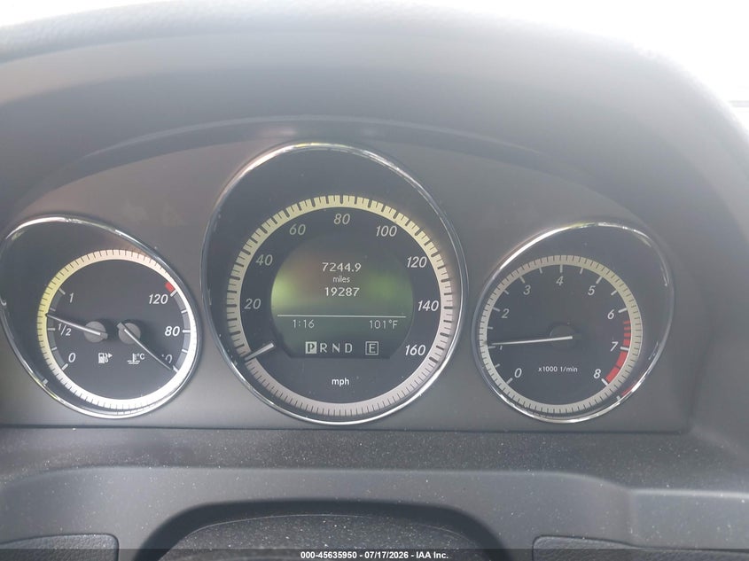 2011 Mercedes-benz C class VIN WDDGF8BB8BR143017 IAAI salvage auction — FRONT END, Salvage (Idaho), sold $1,100 on 2026-08-05 (photo 7)