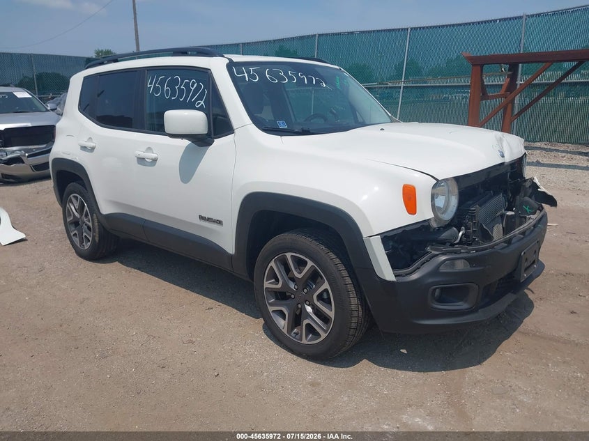 2017 Jeep Renegade VIN ZACCJBBB4HPG10638 IAAI salvage auction — FRONT END, Salvage Title, sold $1,050 on 2026-08-18 (photo 1)