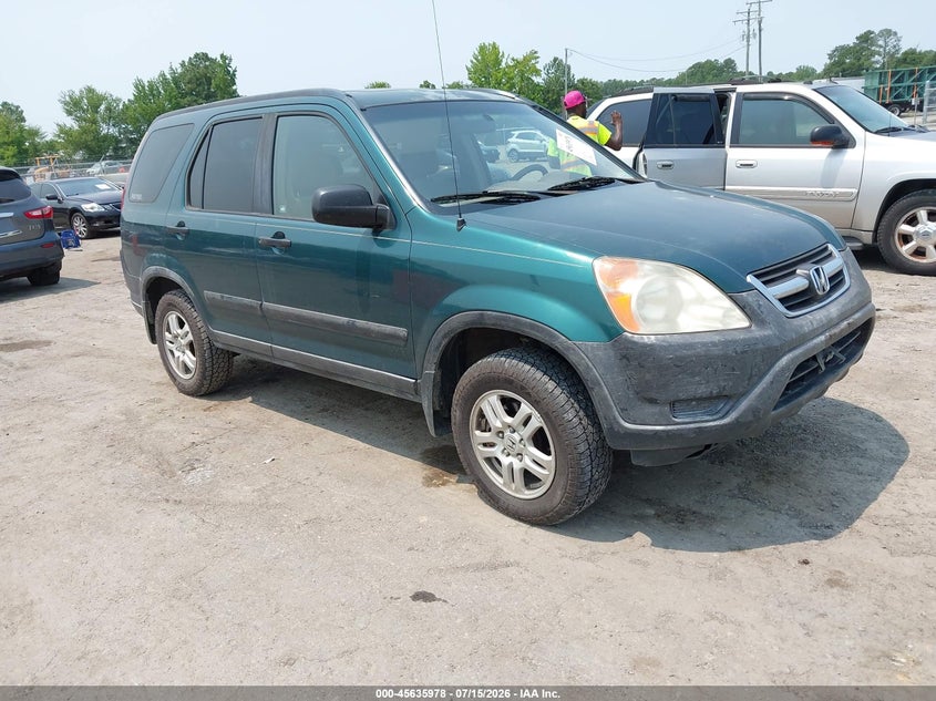 2002 Honda Cr-v VIN JHLRD78872C003724 IAAI salvage auction — NORMAL WEAR, Clear (Virginia), sold $850 on 2026-07-31 (photo 1)
