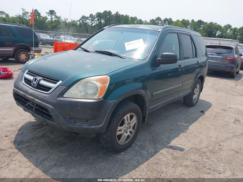 2002 Honda Cr-v VIN JHLRD78872C003724 IAAI salvage auction — NORMAL WEAR, Clear (Virginia), sold $850 on 2026-07-31 (photo 2)