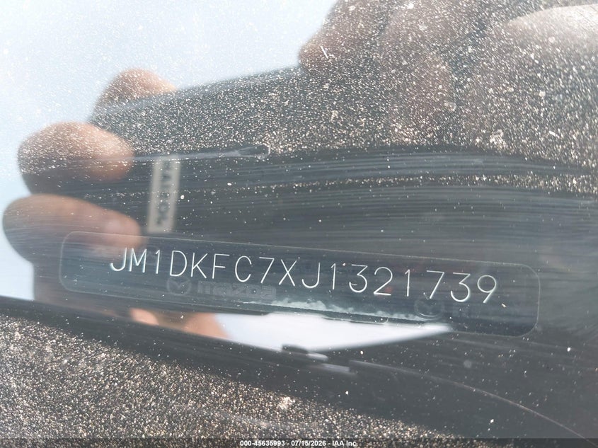 2018 Mazda Cx-3 VIN JM1DKFC7XJ1321739 IAAI salvage auction — FRONT END, Salvage (Ohio), sold $25 on 2026-07-28 (photo 9)